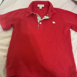 Burberry Red Kids Polo